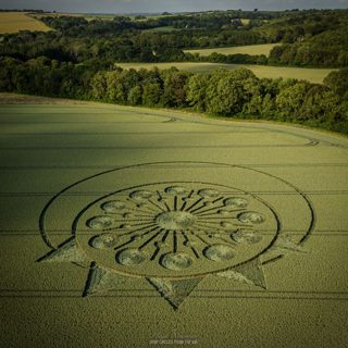 aerial of Owlesbury from ccc