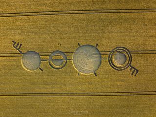 aerial of Winterbourne Bassett