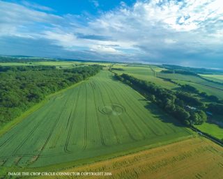 aerial of Tichborne from ccc