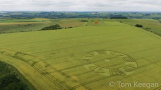 aerial of Wylye
