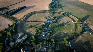 aerial of Avebury Stone Circle