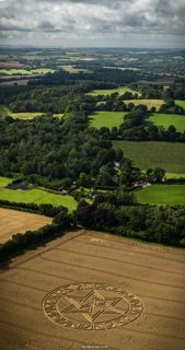 aerial of West Meon from ccc