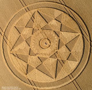 aerial of Rollright Stones