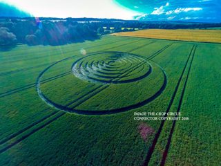 aerial of Tichborne from ccc