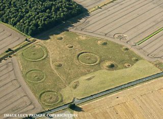 aerial of Ackling Dyke from ccc