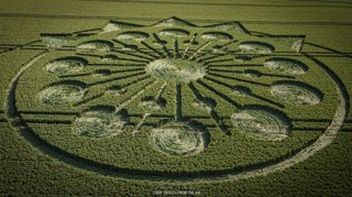 aerial of Owlesbury from ccc
