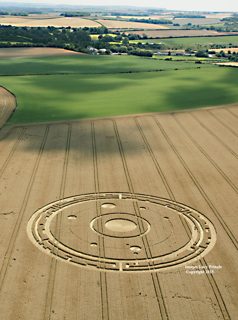 aerial of Maiden Castle from ccc