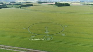 aerial of Yarnbury Castle