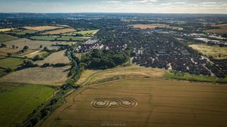 aerial of Bishops Cannings from ccc