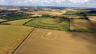 aerial of Figsbury Rings from ccc
