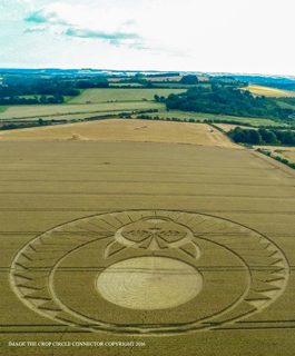 aerial of Figsbury Rings from ccc