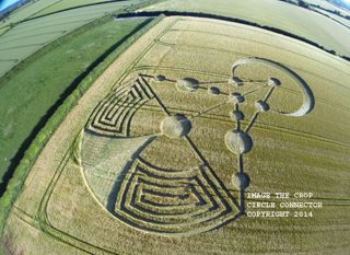 aerial of Badbury Rings from ccc