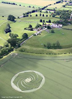aerial of Avebury Stone Circle from ccc