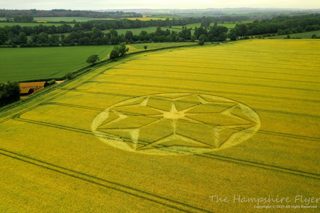 aerial of Tichborne from ccc
