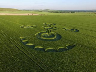 aerial of Alton Barnes from ccc