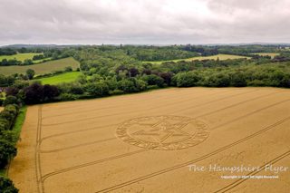 aerial of West Meon from ccc