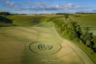 aerial of Easton Royal