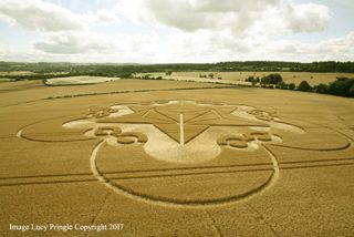 aerial of Cley Hill from ccc