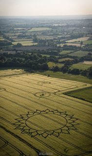 aerial of Potterne Hill from ccc