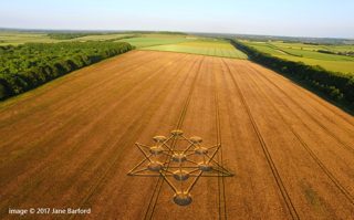 aerial of Badbury Rings