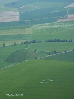 aerial of Silbury Hill from ccc