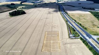 aerial of Fonthill Bishop from ccc