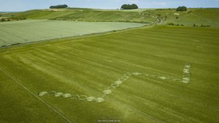 aerial of Hackpen Hill from ccc