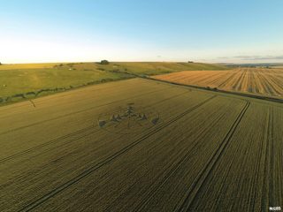 aerial of Hackpen Hill from ccc