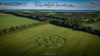 aerial of Crawley Down from ccc
