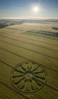 aerial of Barbury Castle