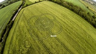 aerial of Blandford Forum from ccc