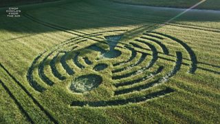 aerial of Cley Hill from ccc