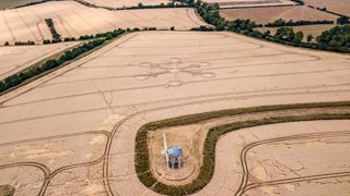 aerial of Harbury from ccc