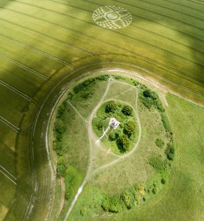 aerial of Farley Mount from ccc