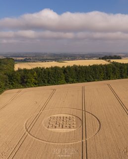 aerial of Wayland Smithy