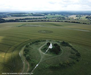 aerial of Farley Mount from ccc