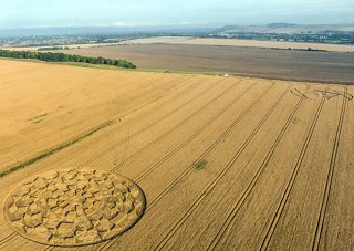 aerial of Etchilhampton from ccc