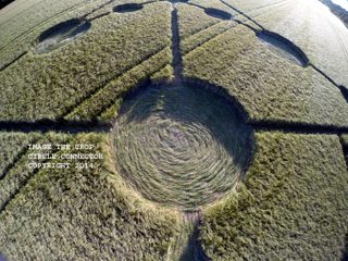 aerial of Badbury Rings from ccc