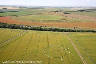 aerial of Yarnbury Castle from ccc