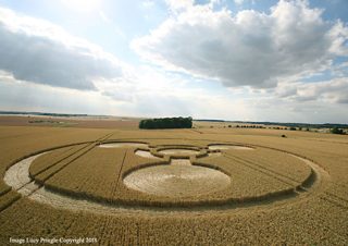 aerial of Coneybury Hill from ccc