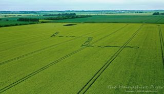 aerial of Hackpen Hill from ccc