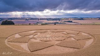 aerial of Hackpen Hill from ccc