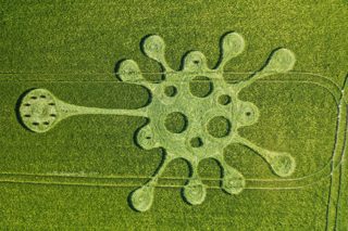 aerial of Potterne from ccc
