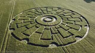 aerial of Sixpenny Handley from ccc