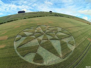 aerial of Hackpen Hill from ccc