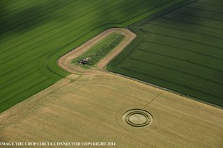 aerial of West Kennett from ccc