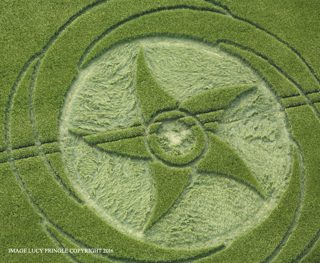 aerial of Silbury Hill from ccc
