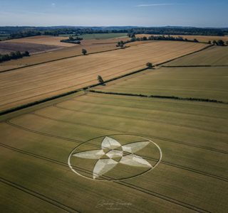 aerial of Bishops Sutton from ccc