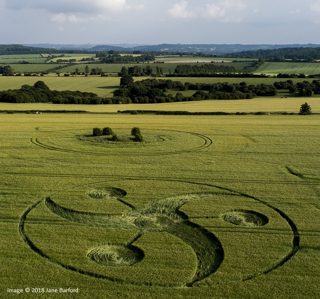 aerial of Keysley Down from ccc