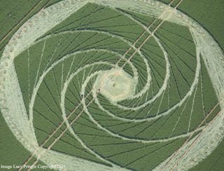aerial of Avebury Stone Circle from ccc